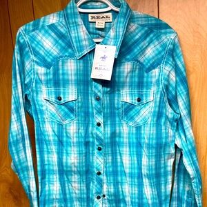 Ariat Real Western Rodeo Shirt Ladies Xl